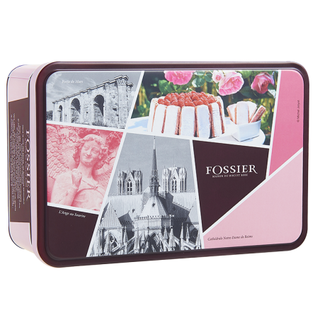 Boite Biscuit Rose Fossier - Saveurs de la Champagne Boite Biscuit Rose Fossier - Saveurs de la Champagne