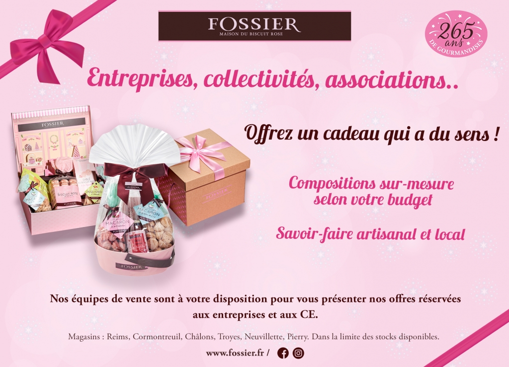 Une offre cadeaux Fossier pour les professionnels, entreprises, associations
