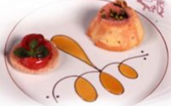 Pudding diplomate aux Biscuits Roses Fossier et son coulis