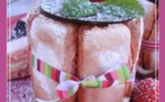 Mini Charlotte aux fruits et Biscuits Roses de Reims
