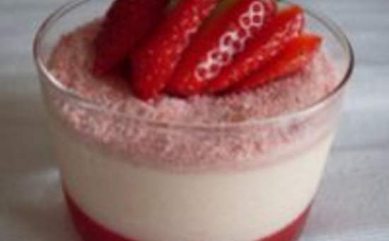 Panna Cotta Rose à la Fraise