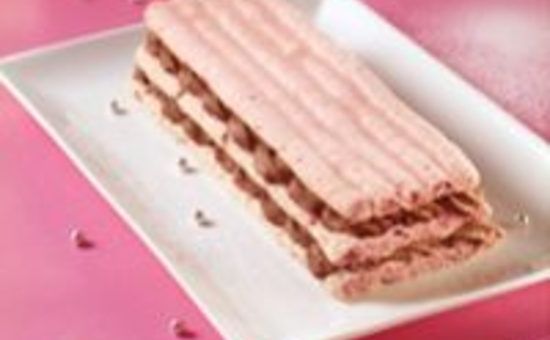 Bûche aux Biscuits Roses Fossier