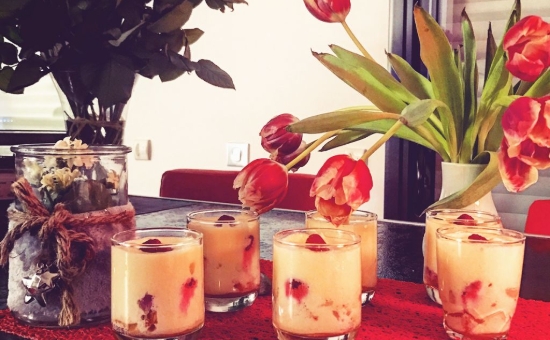 Tiramisu litchis framboises et Biscuits Roses de Reims