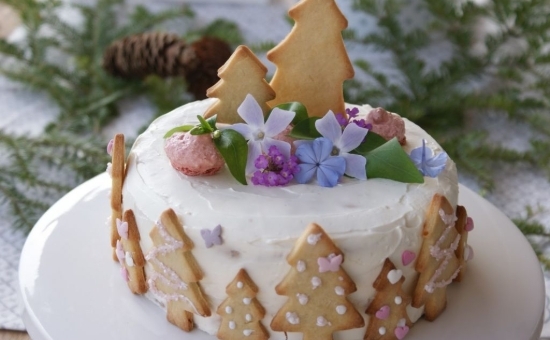 Gâteau poire et crème de marron