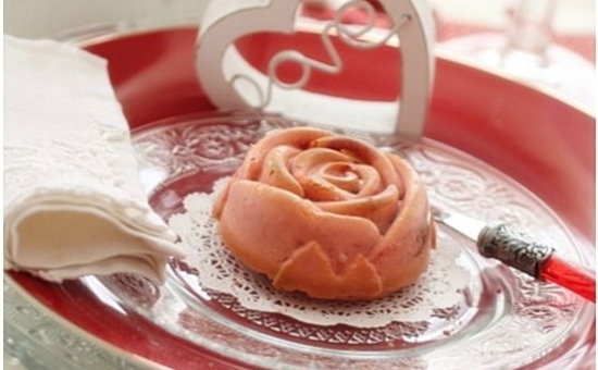 Rose au chocolat, framboises et Biscuits Roses de Reims