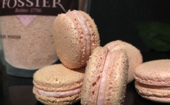macarons à la rose et Biscuit Rose