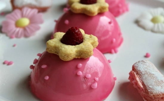 Entremets printaniers aux Biscuits Roses et Framboises