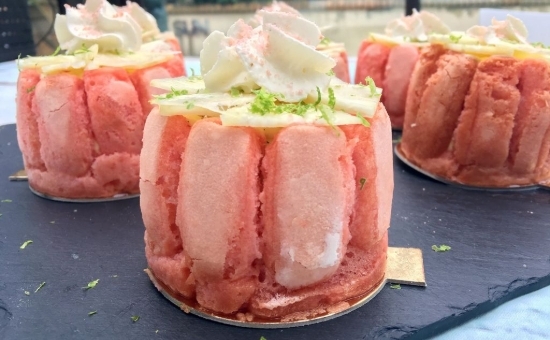 Mini charlottes à l’ananas et la vanille