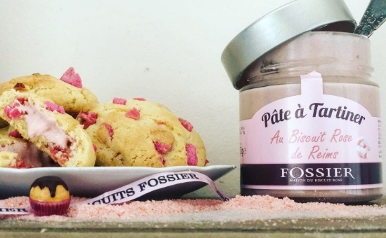 Cookies fourrés à la pâte à tartiner au Biscuit Rose