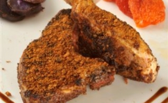 Cotelettes d'agneau aupain d'épices pur miel 50%