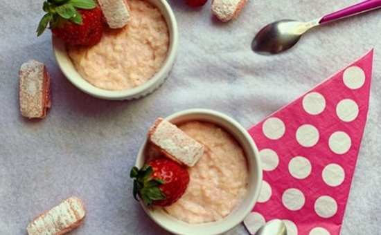 Riz au lait de mamie aux Biscuits Roses de Reims