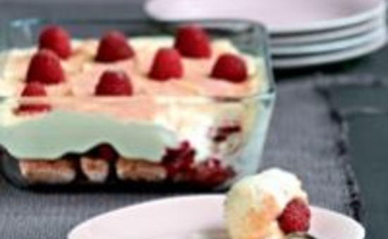 Tiramisu de Biscuits Roses Fossier à la framboise