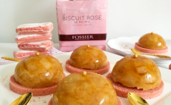 Tartelette tatin poire Biscuit Rose