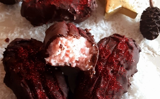Bounty chocolat poudre de Biscuit Rose