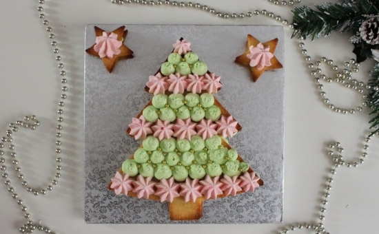 Cake sapin et pâte à tartiner au Biscuit Rose