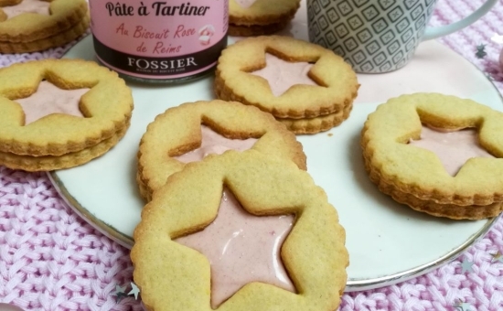 Sablé pâte à tartiner au Biscuit Rose