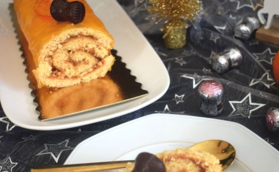 Bûche agrumes et marc de champagne