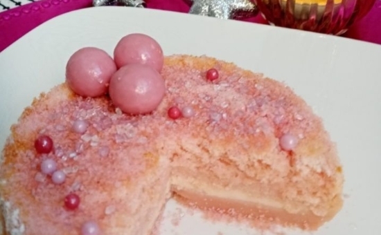 Gâteau féérique au Biscuit Rose