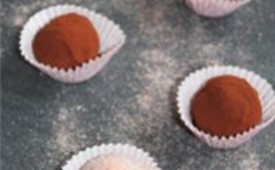 Truffes au chocolat et à la poudre de Biscuit Rose Fossier