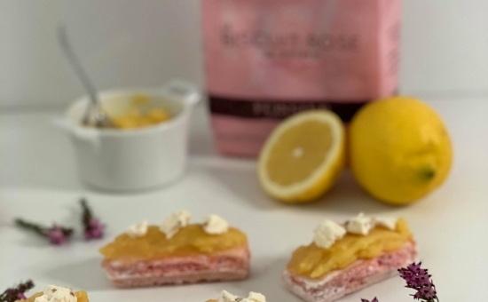 Biscuits Roses crème citron meringues