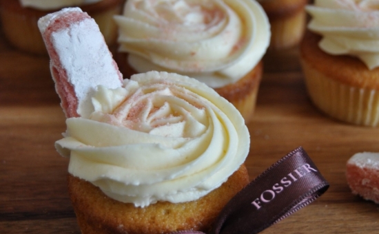 Cupcakes aux Biscuits Roses de Reims.