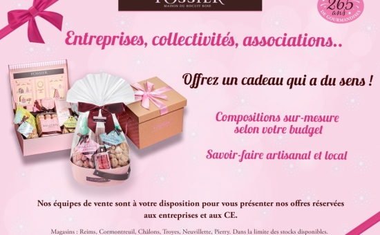 Une offre cadeaux Fossier pour les professionnels, entreprises, associations