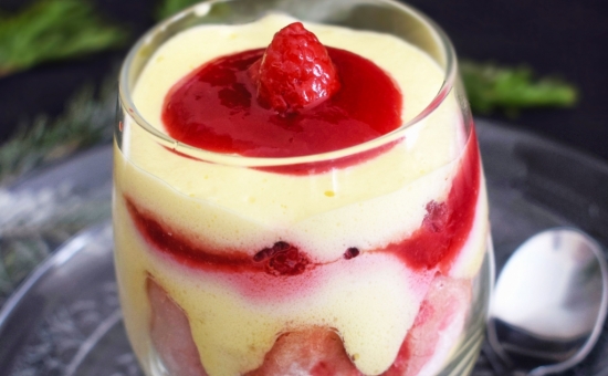 Tiramisu framboise Biscuit Rose