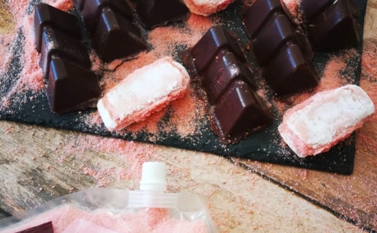 Tiramisu au Biscuit Rose, forme de Toblerone