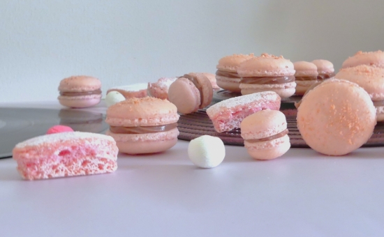 Macarons Biscuits Roses framboise