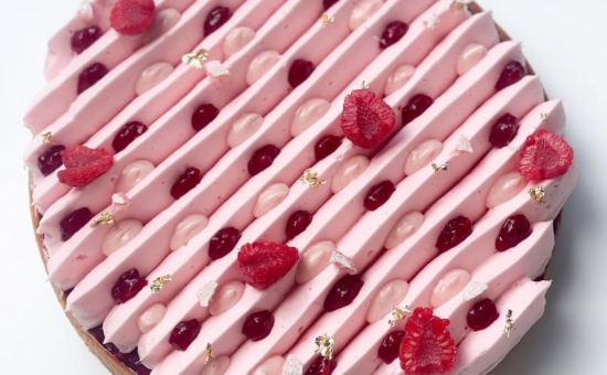 La tarte Biscuit Rose et framboises