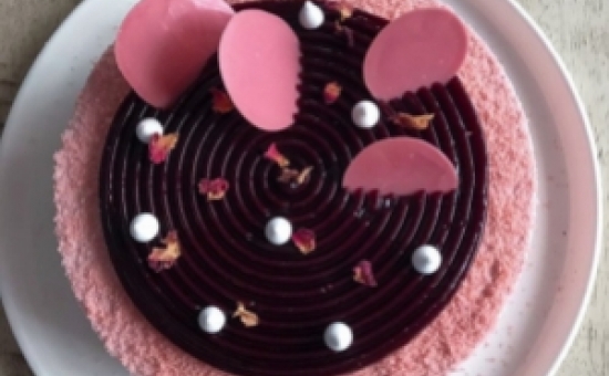 Entremet aux Biscuits Roses