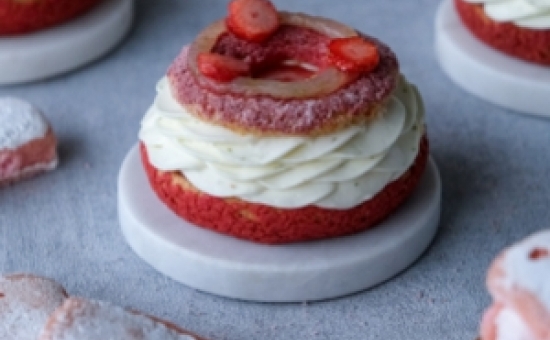 Paris-Brest au Biscuit Rose de Reims, Citron et Fraise